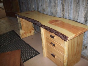 Slabtop Pine Desk